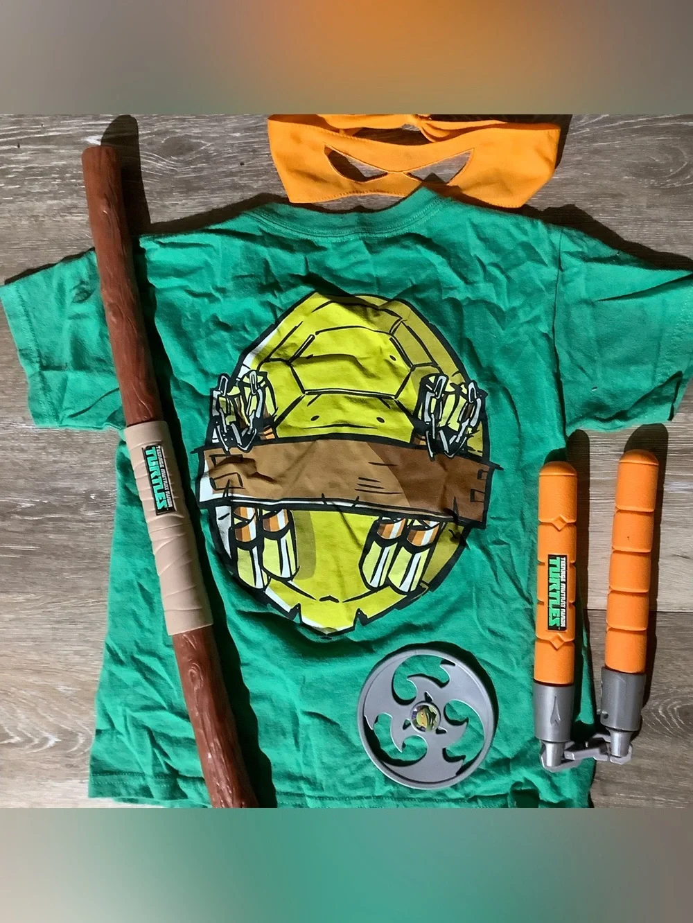 Kids Teenage Mutant Ninja Turtle outfit, Size 7 youth